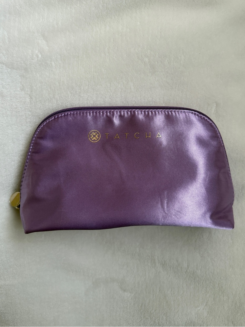 Tatcha Cosmetic Makeup Pouch - NEW Purple Lavender